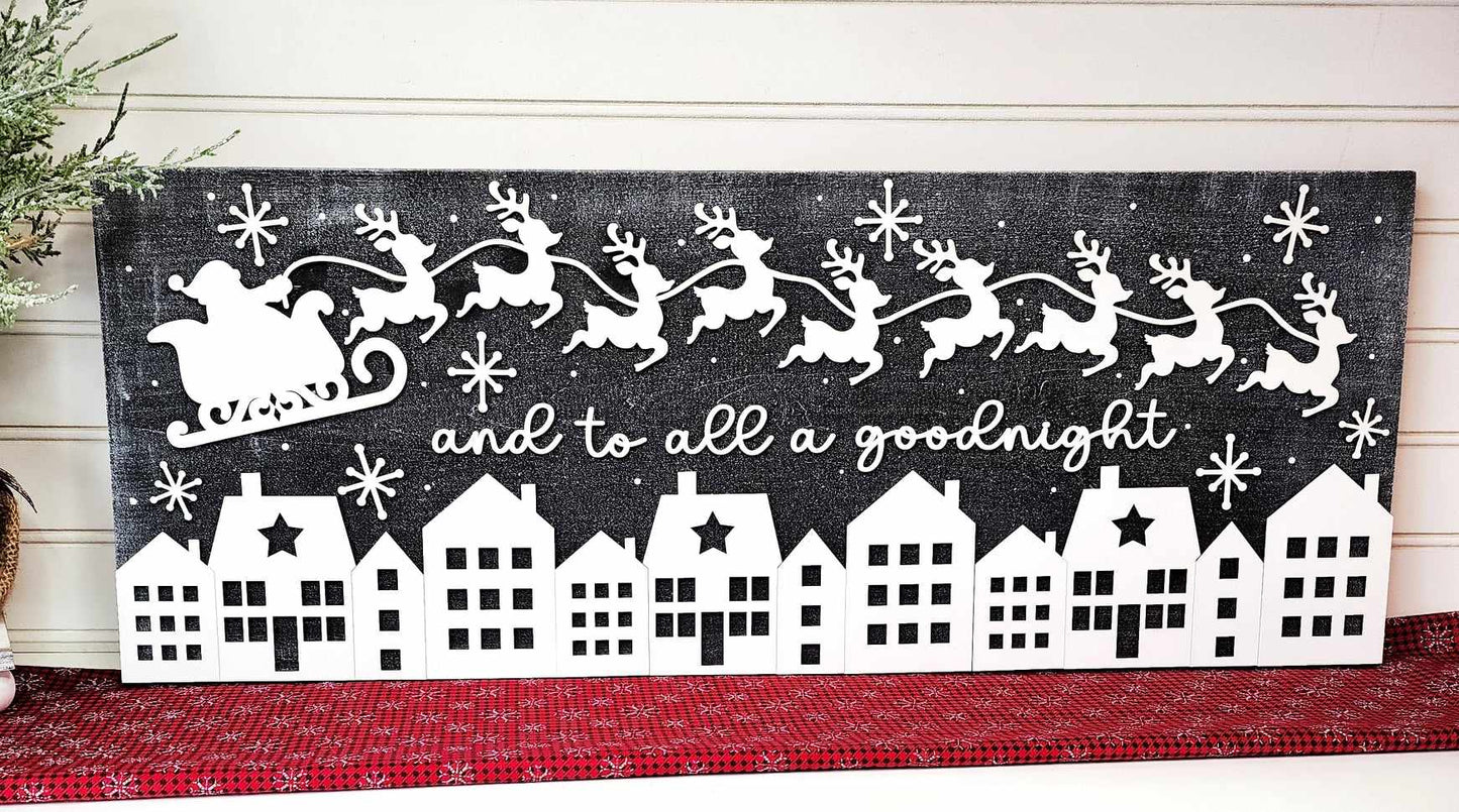 Twas the Night Before Christmas Mantel Sign