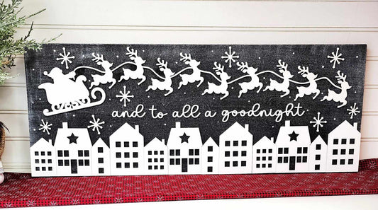 Twas the Night Before Christmas Mantel Sign
