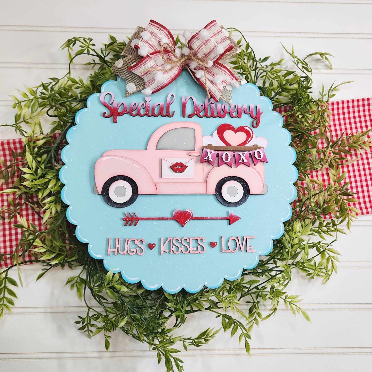 Special Delivery Valentines Truck Doorhanger