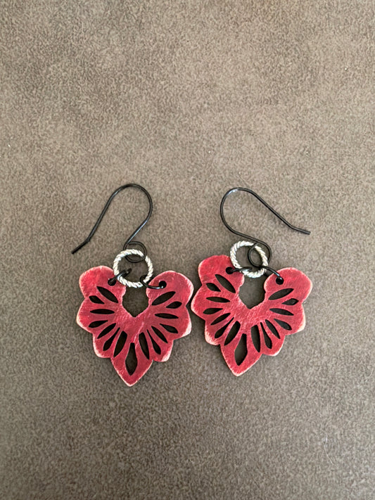 Boho Earrings with silver accent