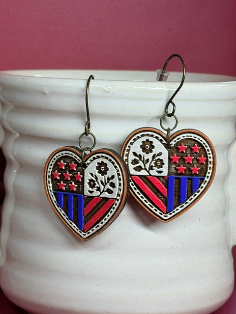 Americana Earrings | 250th Birthday | 4th Of July Style