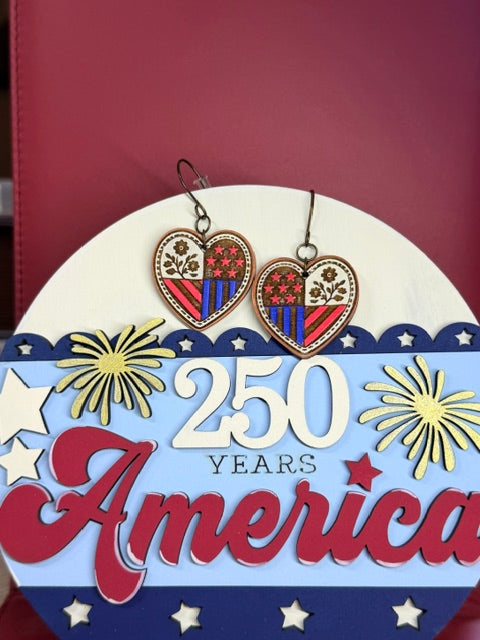 Americana Earrings | 250th Birthday | 4th Of July Style