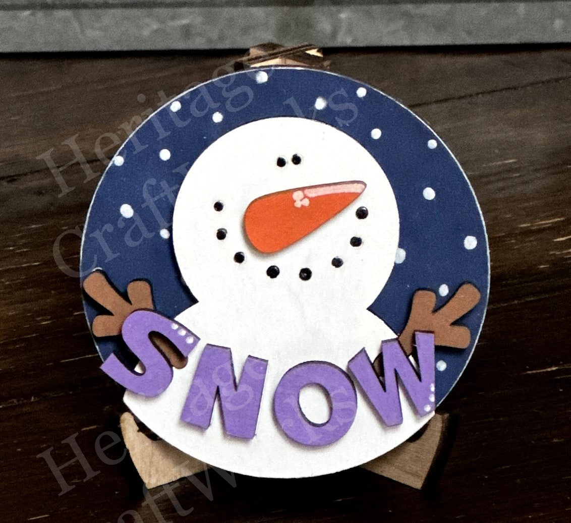3" Round Inserts - WINTER Collection (January, February)