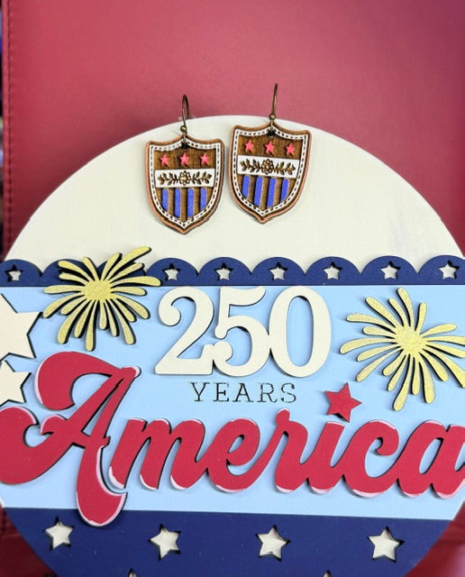 Americana Earrings | 250th Birthday | 4th Of July Style