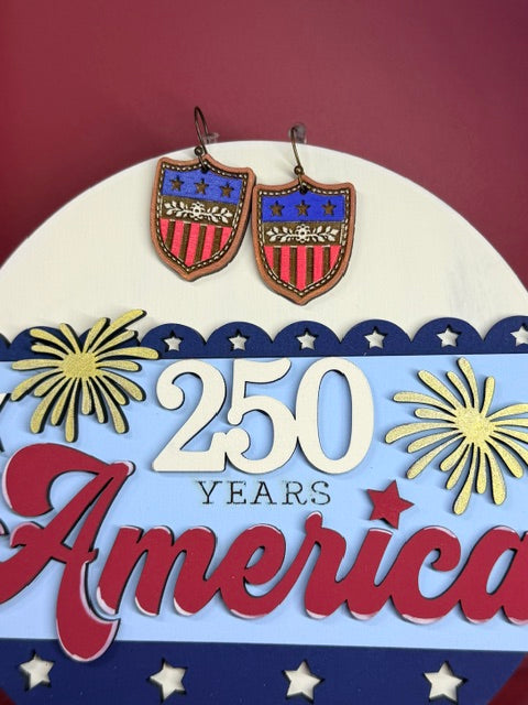 Americana Earrings | 250th Birthday | 4th Of July Style