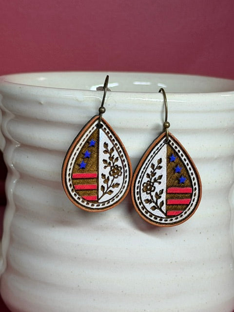 Americana Earrings | 250th Birthday | 4th Of July Style