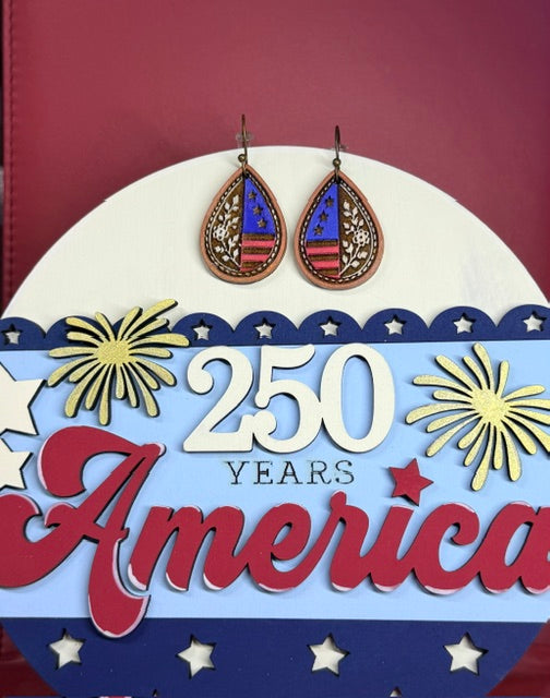 Americana Earrings | 250th Birthday | 4th Of July Style