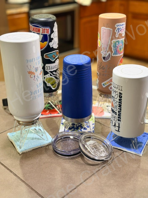 Rocket Rack Turbo Tumbler Drying System R2T2 | Space-Saving Rack for Hand-Wash Tumblers